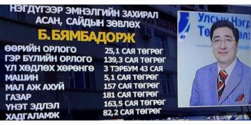 Б.ЖАРГАЛСАЙХАН: ТӨРӨӨС  ТӨРСӨН  ТЭРБУМТАН Б.БЯМБАДОРЖ ЭРГЭН ИРЛЭЭ…