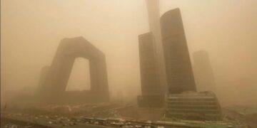 Монголын говийн элсэн шуурганд дарагдсан Бээжин хотын экологийн төвөөс Монголчуудыг мод тарихыг уриалжээ