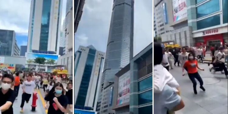 Хятадын тэнгэр баганадсан 73 давхар барилга дахин ганхаж ард түмэн сандралдаж эхлэв