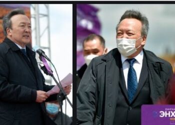 Сүхбаатарт хийх уулзалт нь борооноос болж хойшилсонд Д.Энхбат өрсөлдөгчөө ийнхүү ХАРДАВ