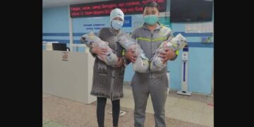 Хэнтий аймагт гурван ихэр хүү төрж залуу хосууд зургаан хүүхэдтэй болжээ