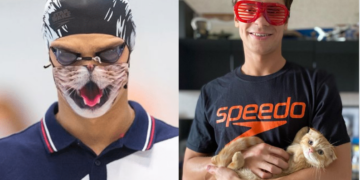 Мууранд хайртай тамирчин медаль гардаж авахдаа муурын маск зүүнэ гэж эcэpгvvцжээ