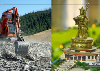 Бурханы хөшөө барихаар Богдхан уулыг ухаж эхэлжээ