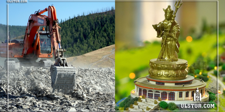 Бурханы хөшөө барихаар Богдхан уулыг ухаж эхэлжээ