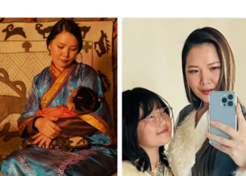 Ганц бие ээж болсон Г.Эрдэнэчимэг дууч охиноороо гангарав