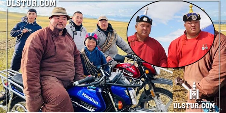 Улсын арслан Э.Оюунболд аавынхаа орон зайг нөхөж ээждээ дэм болон нутагтаа аж төрж байна